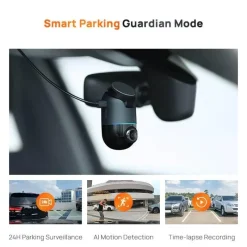 Wild u0026 Free Gear Autozubehör|Automobilindustrie-360 AI Motion Dash Cam – Vollsicht-Autokamera