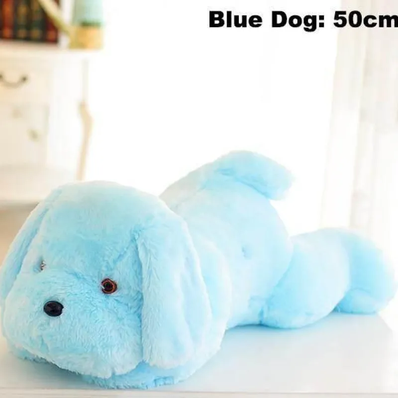 The Decor Haven Babyspielzeug-50 cm leuchtendes Hundeplüschspielzeug für Kinder
