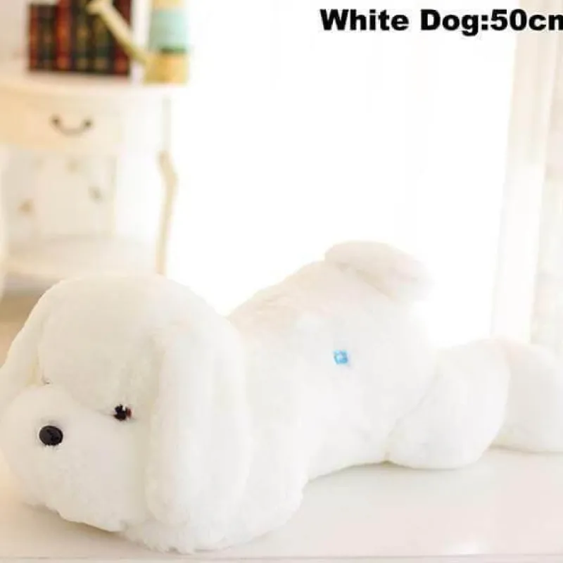 The Decor Haven Babyspielzeug-50 cm leuchtendes Hundeplüschspielzeug für Kinder