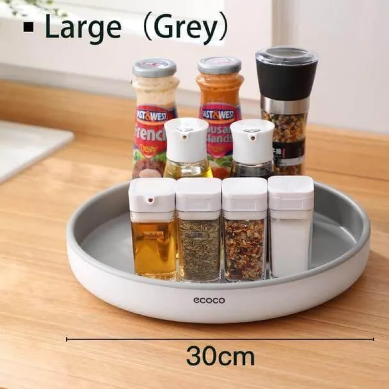 The Decor Haven Küche & Esszimmer-360° drehbarer Gewürzregal-Organizer – Gewürzhalter zur Aufbewahrung in der Küche