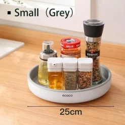 The Decor Haven Küche & Esszimmer-360° drehbarer Gewürzregal-Organizer – Gewürzhalter zur Aufbewahrung in der Küche