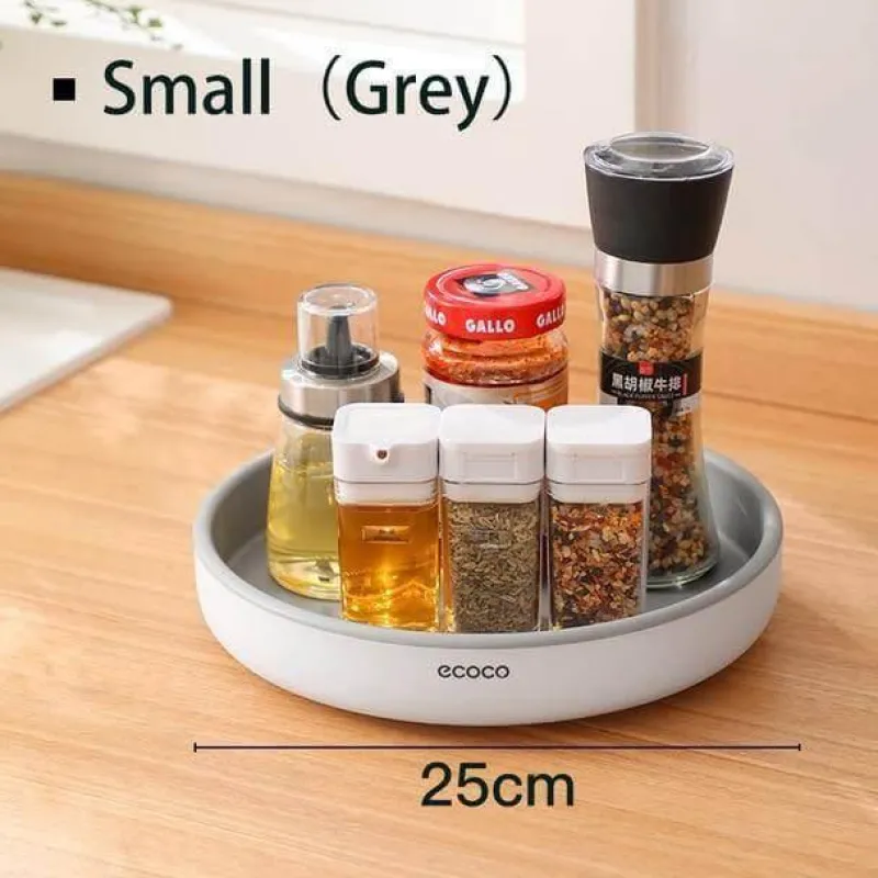 The Decor Haven Küche & Esszimmer-360° drehbarer Gewürzregal-Organizer – Gewürzhalter zur Aufbewahrung in der Küche