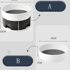 Space Savvy Küche & Esszimmer-360° drehbarer Gewürzregal-Organizer – praktische Aufbewahrungslösung für die Küche