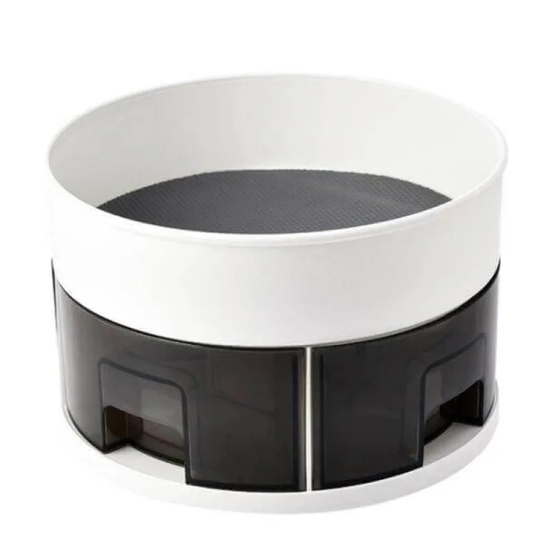 Space Savvy Küche & Esszimmer-360° drehbarer Gewürzregal-Organizer – praktische Aufbewahrungslösung für die Küche