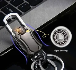 Roam Ready Heimwerkzeuge|Outdoor & Garten-360° drehbarer Schlüsselanhänger – Multifunktionaler Autoschlüssel-Organizer