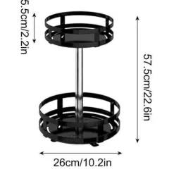 Signature Spaces Küche & Esszimmer-360° drehbares Gewürzregal – Aufbewahrungslösung für die Küche
