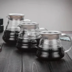 Tom Küche & Esszimmer-800 ml Kaffeekessel aus Glas – Stilvoller Cloud Brew Pot für perfektes Brühen