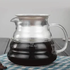 Tom Küche & Esszimmer-800 ml Kaffeekessel aus Glas – Stilvoller Cloud Brew Pot für perfektes Brühen
