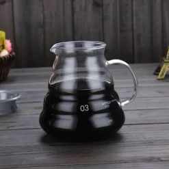 Tom Küche & Esszimmer-800 ml Kaffeekessel aus Glas – Stilvoller Cloud Brew Pot für perfektes Brühen