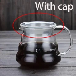 Tom Küche & Esszimmer-800 ml Kaffeekessel aus Glas – Stilvoller Cloud Brew Pot für perfektes Brühen