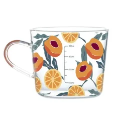 Plates u0026 More Küche & Esszimmer-500 ml Messbecher aus Glas – Küchenmessbecher mit Henkel