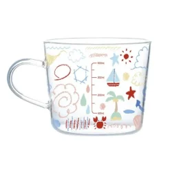 Plates u0026 More Küche & Esszimmer-500 ml Messbecher aus Glas – Küchenmessbecher mit Henkel