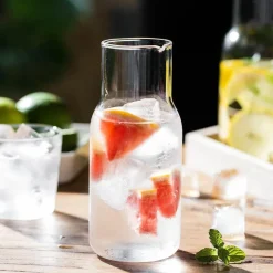 Plates u0026 More Küche & Esszimmer-500 ml Teekanne aus Borosilikatglas – kreative Tasse für kaltes Wasser und Milch