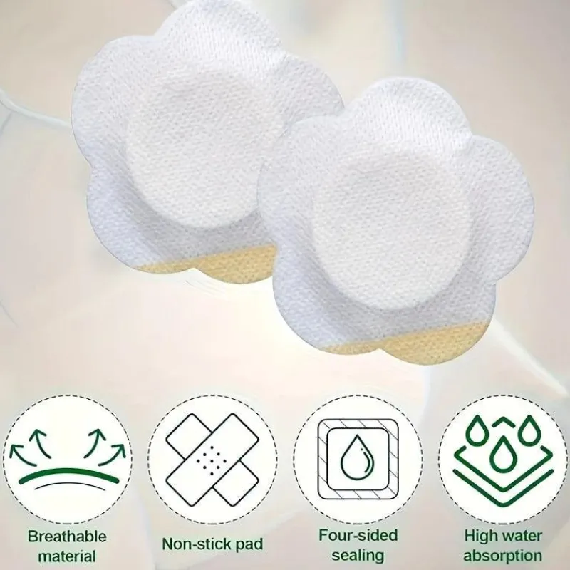 PureGlow Frauenpflege|Körperpflege-50 Stück Einweg-Rizinusölpflaster – Pflaumenblüten-Vliespflaster