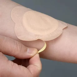 PureGlow Frauenpflege|Körperpflege-50 Stück Einweg-Rizinusölpflaster – Pflaumenblüten-Vliespflaster