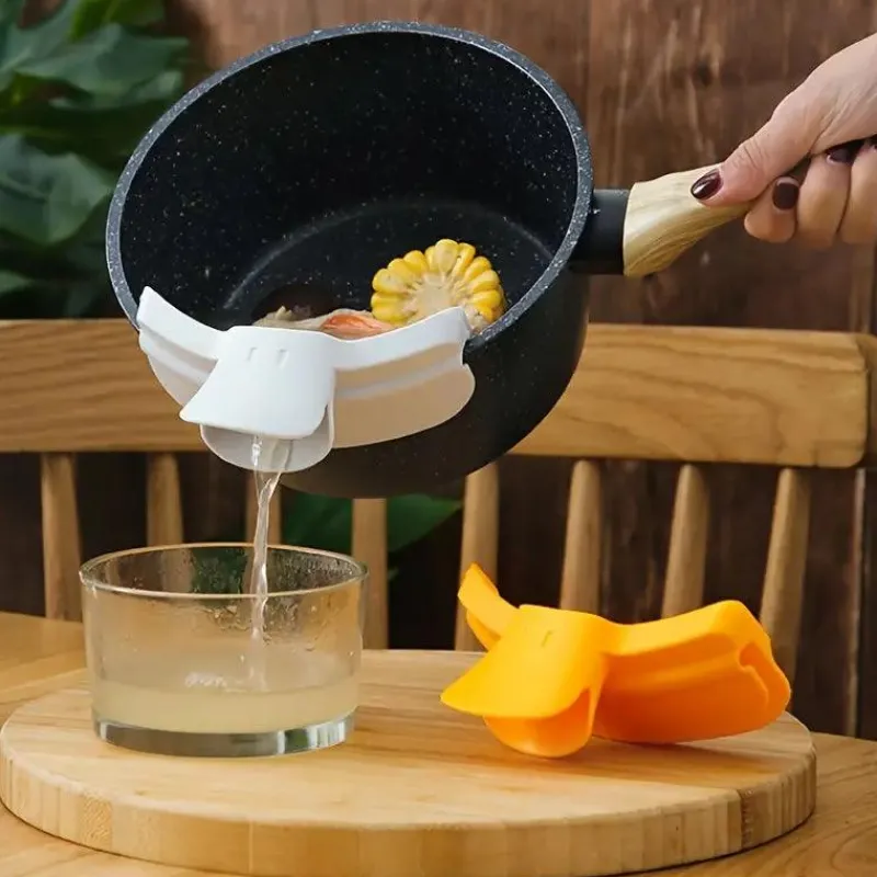 The Culinary Kit Küche & Esszimmer-1 Stück Silikon-Topfrandschutz – verhindert Überkochen