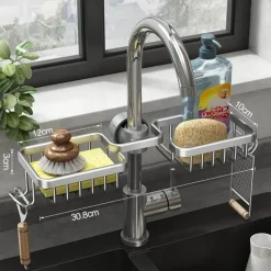 The Culinary Kit Küche & Esszimmer-Abflussregal-Organizer für die Spüle – Aufbewahrungslösung für die Küche