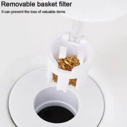 The Blissful Bath Badezimmer-Abflusssieb - Universeller Anti-Geruchs-Pop-Up-Insektenblocker