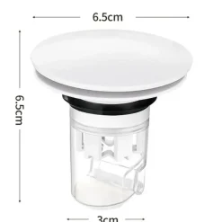 The Blissful Bath Badezimmer-Abflusssieb - Universeller Anti-Geruchs-Pop-Up-Insektenblocker