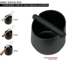 Tom Küche & Esszimmer-Abklopfbehälter für Espressosatz – unverzichtbarer Kaffeesatzbehälter für Baristas