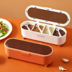 Space Savvy Küche & Esszimmer-Abnehmbare Gewürzbox für die Küche – Küchen-Organizer für Gewürze