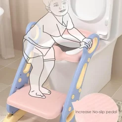 Kinder Little Nest Kinderwagen & Zubehör-Abnehmbares Baby-Töpfchen-Trainingsset mit Anti-Rutsch-Leiter