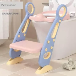 Kinder Little Nest Kinderwagen & Zubehör-Abnehmbares Baby-Töpfchen-Trainingsset mit Anti-Rutsch-Leiter