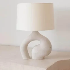 Glow u0026 Shade Beleuchtung-Abnormal Stone Table Lamp - Unique Decorative Lighting