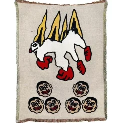 Warm Embrace Bettzeug-Abstrakte Wandteppichdecke - Ästhetisches Sofadekor