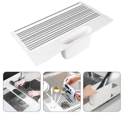 The Culinary Kit Küche & Esszimmer-Abtropfgestell über der Spüle – Multifunktionaler Küchen-Organizer