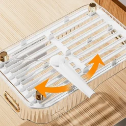 Space Savvy Küche & Esszimmer-Abtropfgestell, Gemüsekorb – platzsparender Küchen-Organizer