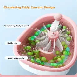 The Culinary Kit Küche & Esszimmer-Abtropfkorb für Obst und Gemüse – manuelles Küchenwerkzeug