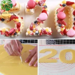 Tom Küche & Esszimmer-Acryl-Kuchenschablonen-Set – Fondant-Ausstechwerkzeuge für Zuckerdekoration