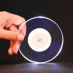 Deco Küche & Esszimmer-Acryl-LED-Untersetzer – ultradünne, leuchtende Getränkematte