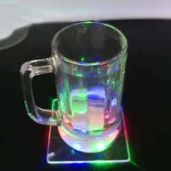 Deco Küche & Esszimmer-Acryl-LED-Untersetzer – ultradünne, leuchtende Getränkematte