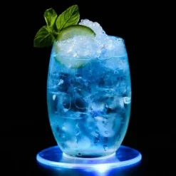 Deco Küche & Esszimmer-Acryl-LED-Untersetzer – ultradünne, leuchtende Getränkematte