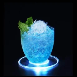 Deco Küche & Esszimmer-Acryl-LED-Untersetzer – ultradünne, leuchtende Getränkematte