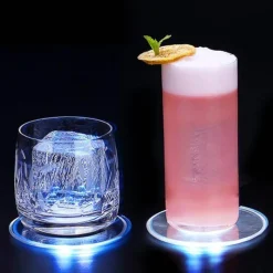 Deco Küche & Esszimmer-Acryl-LED-Untersetzer – ultradünne, leuchtende Getränkematte