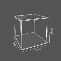 Tom Küche & Esszimmer-Acryl-Spielzeugvitrine - Transparente Sammler-Aufbewahrungsbox