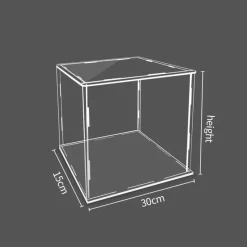 Tom Küche & Esszimmer-Acryl-Spielzeugvitrine - Transparente Sammler-Aufbewahrungsbox