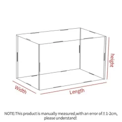 Tom Küche & Esszimmer-Acryl-Spielzeugvitrine - Transparente Sammler-Aufbewahrungsbox