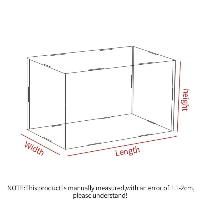 Tom Küche & Esszimmer-Acryl-Spielzeugvitrine - Transparente Sammler-Aufbewahrungsbox