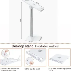 The Decor Haven Möbel-Adjustable Ergonomic Laptop Stand - Height-Adjustable Desk Accessory