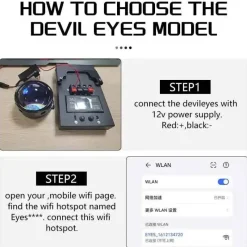 Wild u0026 Free Gear Autozubehör|Automobilindustrie-Aggressive Devil Eyes-Scheinwerfer – Autozubehör für verbesserte Sicht