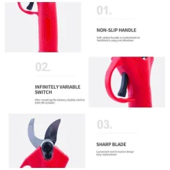 Roam Ready Outdoor-Gadgets|Heimwerkzeuge-Akku-Gartenschere - Tragbarer Astschere