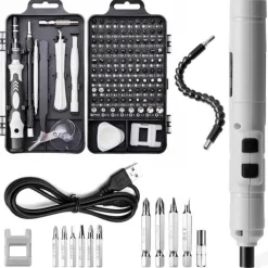 Roam Ready Outdoor-Artikel|Heimwerkzeuge-Akku-Mini-Elektroschrauber-Set – Kompaktes Elektrowerkzeug für schnelle Reparaturen
