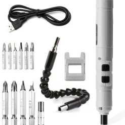 Roam Ready Outdoor-Artikel|Heimwerkzeuge-Akku-Mini-Elektroschrauber-Set – Kompaktes Elektrowerkzeug für schnelle Reparaturen