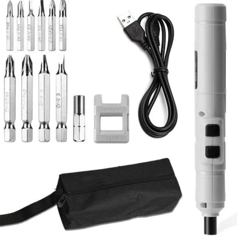 Roam Ready Outdoor-Artikel|Heimwerkzeuge-Akku-Mini-Elektroschrauber-Set – Kompaktes Elektrowerkzeug für schnelle Reparaturen