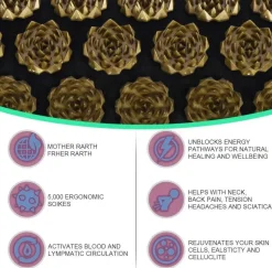 The Relaxation Nook Massageprodukte|Gesundheits- Und Entspannungstools-Akupressurmatte – Hilfsmittel zur Tiefenentspannung und Heilung