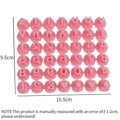 Tom Küche & Esszimmer-Alphabet-Plätzchen-Stempel-Set, lustige Backformen für kreative Dekoration